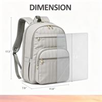 Sacs à dos pour femmes, pour le travail, l'école, avec compartiment pour le déjeuner, sac à livres pour l'université, en polyester, grande capacité, pour ordinateur portable de 15,6 pouces, pour enseignantes, infirmières, voyages
