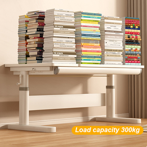 Bộ bàn học sinh tiểu học bằng gỗ có giá sách và ngăn kéo, có thể điều chỉnh chiều cao - Product Image 6