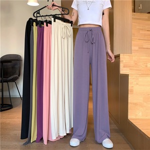 Pantalones casuales de primavera y otoño para mujer, estilo moderno, novedad, versátiles, con caída, rectos, holgados, de pierna ancha, largos. - Product Image 1