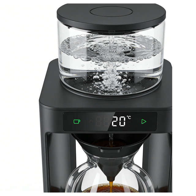 Smart Automatic Pour Over Coffee Maker with Digital Temperature Control, Programmable Drip Coffee Brewer for Home Barista