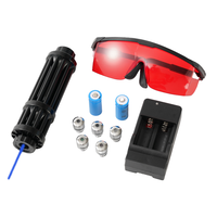 Warwagle Harga Terjangkau Kualitas Tinggi B017 Laser Pointer Aluminium Biru dengan Jarak Jauh Sinar Laser 450nm dan Daya 1mW