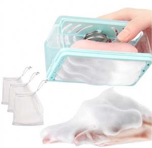 Factory Wholesale Multifunctional <b>Soap</b> Dish With Drain <b>Soap</b> Cleaning Storage Foaming Box for Home Bathroom Kitchen - Product Image 1