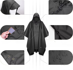 Impermeable Popular, Simple, Reutilizable, Transpirable y Duradero, de Poliéster con Revestimiento de PVC, para Senderismo, Campismo y <span class=keywords><strong>Viajes</strong></span> al Aire Libre - Product Image 3