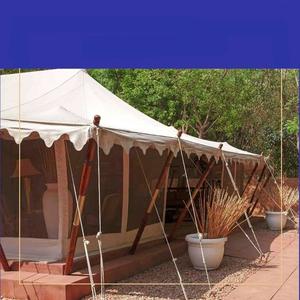 Nouveau Moderne Élégant Style Romantique Indien Extérieur Toile Décoration Blanc Suisse Manteau Tente Conception pour Mariages et Fêtes - Product Image 2