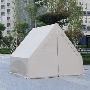 <span class=keywords><strong>Cabane</strong></span> de camping triangulaire d'extérieur pour repas et <span class=keywords><strong>barbecue</strong></span>, abri simple avec protection solaire, coupe-vent et imperméable - Product Image 5