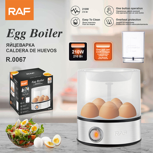 Cuiseur à œufs RAF 210W, capacité 5 œufs, <span class=keywords><strong>coque</strong></span> PP5, fonctionnement à un bouton, protection contre la surchauffe, nettoyage facile, cuiseur vapeur de cuisine R.0067 - Product Image 2