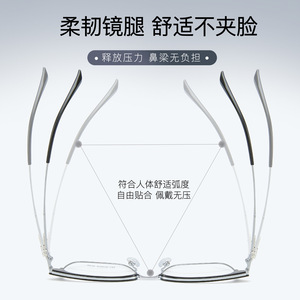 Montures de lunettes Danyang ovales, monture complète en alliage, design vintage sculpté, tendance mode, unisexe, verres en résine 9536 - Product Image 5