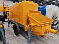 Pompe à béton robuste en acier pour remorque, 20-40m³/h, avec valve en S, pour la construction de bâtiments, de routes, de tunnels et de ponts