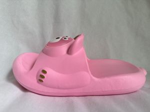 Pink Cartoon Slippers For Women Anti Slip EVA Sole All Seasons Closed Toe Plastic Upper 20MM Thickness - Product Image 3