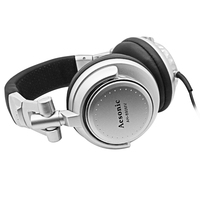 Casque audio filaire pliable et réglable avec microphone, grandes oreillettes, suppression du bruit ENC, étanche IPX-7, interface 3,5 mm, cordon de 2 m