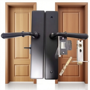 Hot Modern Design Brass No Keyhole Lever <strong>Door</strong> Lock Handle Set New Zealand Australian Privacy Passage Bedroom <strong>Door</strong> Handle Lock - Product Image 5