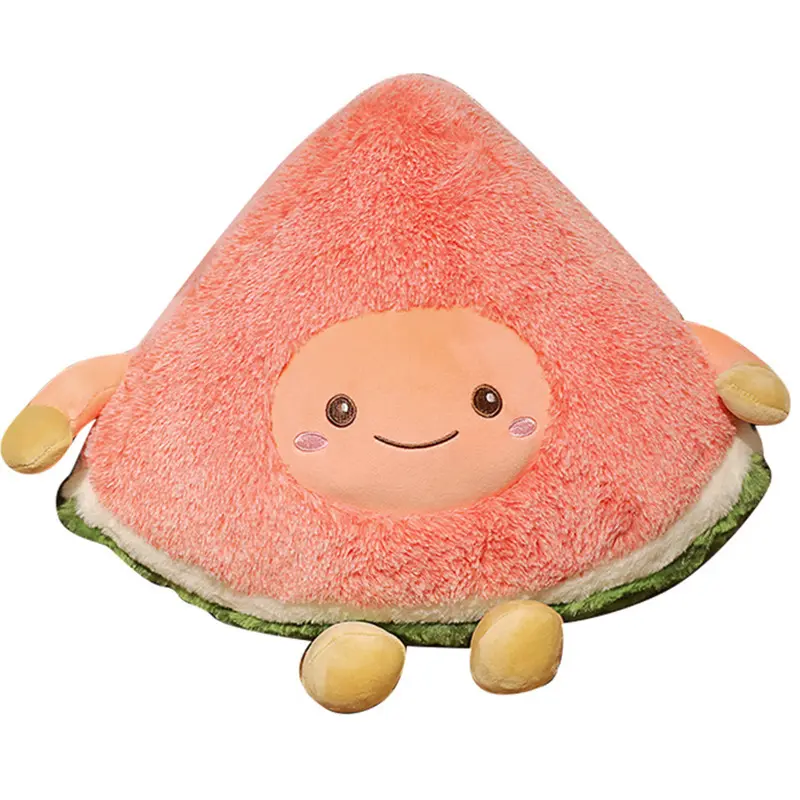 30cm Realistic woolly luxurious cherry pineapple watermelon fruit plush toys as a soft pillow
