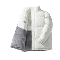 Veste imperméable écologique à capuche double face en velours côtelé longue version coréenne pour homme, haute qualité, collection automne 2025