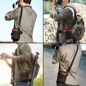 กระเป๋าใส่เลนส์กล้องแบบนิ่ม,กระเป๋าใส่เลนส์ขนาดเล็กพกพาได้สำหรับถือกระเป๋าใส่เลนส์กล้องบุนวม