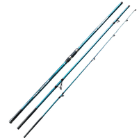 Canne à pêche de surfcasting européenne en carbone de 4,2 mètres, canne de plage articulée en 3 sections avec puissance de lancer longue portée pour leurres.
