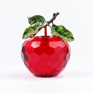 Adornos de Manzana de Cristal, Regalos y Decoraciones Creativas para Nochebuena, Venta al por Mayor de Fábrica, Artesanías Navideñas - Product Image 1