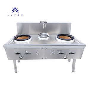 Lyroe Cuisinière à gaz professionnelle en acier inoxydable améliorée pour restaurant, brûleur <span class=keywords><strong>de</strong></span> wok commercial pour cuisine chinoise - Product Image 1