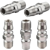 5 pak PM20 1/4 "benang BSP adaptor lepas cepat konektor pneumatik untuk kompresor udara suku cadang Aksesori alat pneumatik