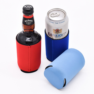 Manchon isotherme portable en néoprène pour canettes et bouteilles, modèle mince personnalisable, vierge - Product Image 2