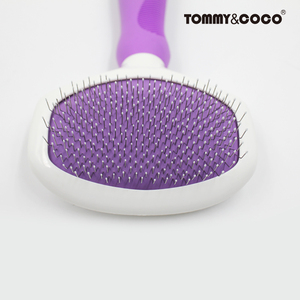 Custom Sticky Ball Protect Bristles Dog and Cat Hair Grooming Slicker Brush - Product Image 4