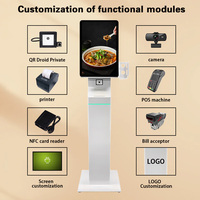 Machine de commande automatique 21,5 pouces, kiosques Android 11 pour la commande dans les restaurants, affichage numérique du menu, machine de commande automatique