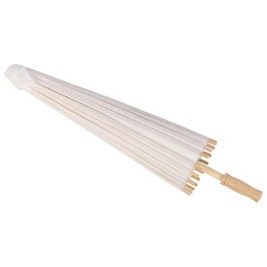 Sombrillas de Papel de Bambú Chinas Blancas Vintage Hechas a Mano, Accesorios de Fotografía DIY para Bodas - Product Image 3
