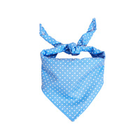 Bandana triangulaire en coton à pois pour chien, absorbant et respirant, toutes saisons