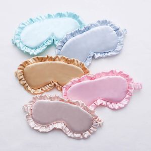 Masque en satin de soie doux et respirant double face, réglable, avec logo personnalisé, pour la protection contre la lumière et le sommeil - Product Image 2