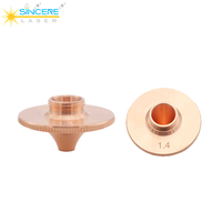 Steedu D28mm nozel serat tembaga lapisan Laser nozel berlapis krom Harga kompetitif untuk presisi WSX Hans Raytools Laser
