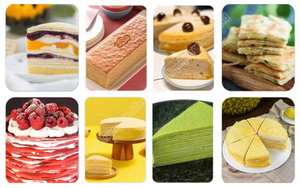 Mini Mille Crepe Cake Machine Durian Mille Crepe Cake Machine Automatic Pancake Wrapper Maker - Product Image 3