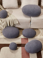 Coussin de canapé et oreiller en galets de pierre de forme extraterrestre pour une personne, multifonctionnel, design créatif DIY, rembourrage en coton PP, pour usage au bureau