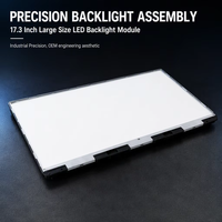 Module d'éclairage arrière LED TFT haute luminosité de 17,3 pouces, matériau PC, connexion PFC, certifié RoHS pour l'automobile, écran LCD extérieur