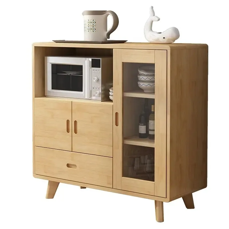 Vendita calda moderna armadio da cucina di lusso in legno da cucina maniglie credenza credenza