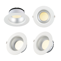 Plafonniers LED encastrés dimmables 23W de 7,24 pouces, certifiés CE EMC ROHS, 3000K/4000K/5000K, grands luminaires commerciaux