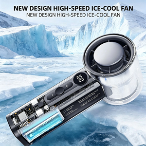 Nuevo Ventilador de Aire Transparente Mecha 2026, 3000mAh, 100 Velocidades, Pantalla Digital, Ventilador de Mano Turbo Mini Portátil - Product Image 5