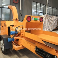 Broyeur forestier entièrement automatique déchiqueteuse de bois à tambour de moteur diesel de haute qualité en Nouvelle-Zélande