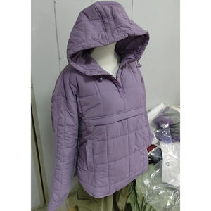 <span class=keywords><strong>Anorak</strong></span> Puffer Pullover Butter Yellow Chaqueta con capucha acolchada Chaqueta acolchada con capucha para invierno Chaqueta acolchada - Product Image 6