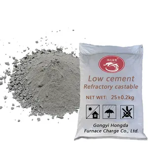 Ladle Tundish Castable Material High Alumina Low Cement Refractory Insulating Castable For Kilns