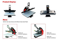 Machine de presse à chaud à ouverture automatique par sublimation grand format Microtec MAG 60x80cm 80x100cm avec lit de presse coulissant