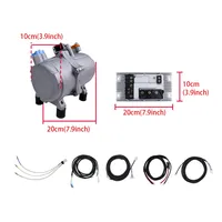 Climatiseur électrique automobile universel 12V 24V 120W pour voitures, fourgonnettes, tracteurs, camions, excavatrices, rénovation/amélioration