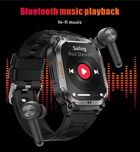 Ngoài trời GPS thể thao qx18 <span class=keywords><strong>Smartwatch</strong></span> 2.01inch BT cuộc gọi LED 630mAh tuổi thọ pin dài SOS la bàn IP68 người đàn ông không thấm nước Đồng hồ thông minh - Product Image 5