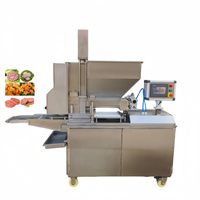 Machine à galettes de maïs à vendre, machine automatique de grande capacité pour la fabrication de friandises pour chiens, de burgers de viande et de légumes, de formes carrées et ovales