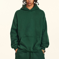 Sudaderas con Capucha de Gran Tamaño y Peso Pesado con Estampado Puff, Efecto Desgastado por el Sol, 345 g/m², Conjuntos Deportivos para Hombre, Sudaderas Personalizadas para Hombre