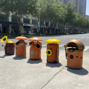 Contenedor <span class=keywords><strong>de</strong></span> <span class=keywords><strong>Basura</strong></span> Personalizado para Exteriores, Material <span class=keywords><strong>de</strong></span> Fibra <span class=keywords><strong>de</strong></span> Vidrio, Resistente a la Corrosión y al Óxido, Aislamiento - Product Image 1