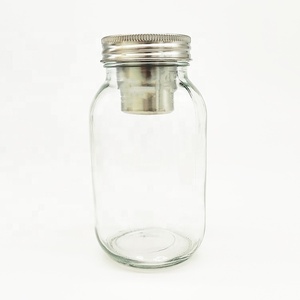 Couvercle à <span class=keywords><strong>salade</strong></span> à large bouche en acier inoxydable de qualité alimentaire avec couvercle à double spirale pour canettes Mason de 70mm 86mm - Product Image 4