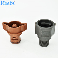 KUMEA Buse à cône complet en plastique à clipser 1/4 pouce QPPA QPHA pour raccord de tuyau de lavage