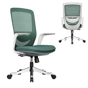 Chaise d'ordinateur élévatrice moderne tissu maillé mi-dossier pivotant Design chaise <span class=keywords><strong>de</strong></span> bureau du personnel à vendre travail Chine vente en gros Silla <span class=keywords><strong>De</strong></span> Oficina - Product Image 1