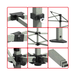 Lều Bật Lên 3X3M Thương Hiệu In Theo Yêu Cầu Của Nhà Máy Khung Sắt Thép Chống Thấm Nước Ngoài Trời Lều Trưng Bày Thương Mại Gấp Gọn <span class=keywords><strong>Gazebo</strong></span> - Product Image 4