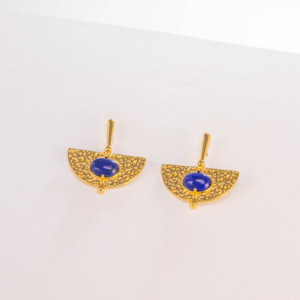 Conjunto de Joyería Fina, Oro Vermeil de 18k, Lapislázuli, Plata de Ley 925, Perlas de Agua Dulce, Aros Iris, Pendientes, Anillos, Pulsera - Product Image 5