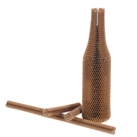 Manchon en papier alvéolé pour protection d'angle en bois, emballage de protection pour bouteille d'eau en verre, housse de protection pour emballage de bouteille en verre